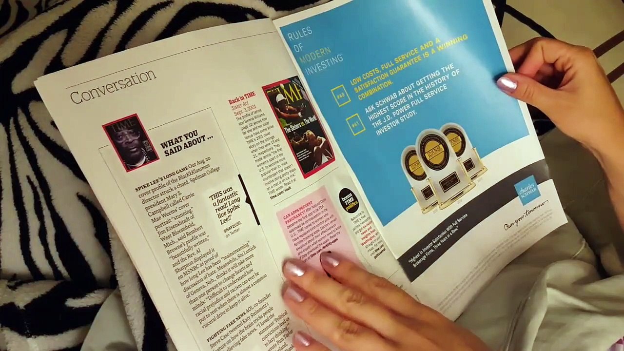 ASMR Soft Spoken Magazine Flip - Time