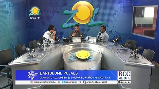 Bartolomé Pujals – Candidato Alcalde D N , Debatiendo sus propuestas Arquitectura Radial
