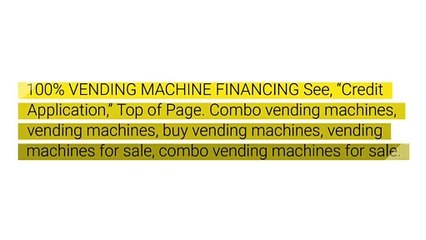 Food Vending Machine