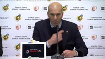 Zidane, satisfecho por la clasificación del Real Madrid en Salamanca
