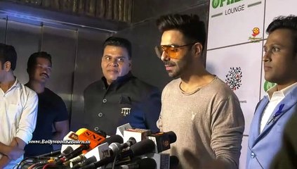 Neha Sharma. Aparshakti Khurana And Dino Morea At The Grand Launch Of OPHELIA Lounge In Mumbai