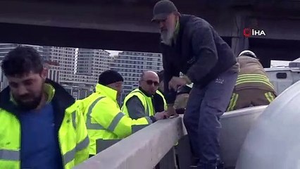 Beton Mikserinin Devrilme Anı Kamerada...