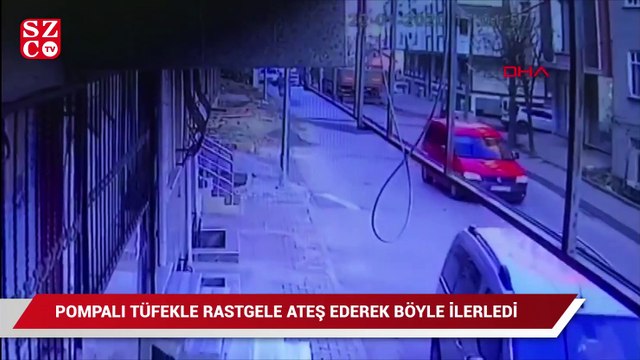 Pompalı tüfekle sokakta rastgele ateş açtı