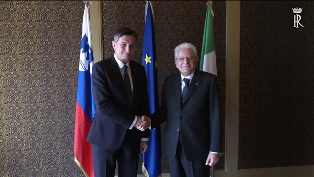 Roma - Mattarella incontra il Presidente della Repubblica di Slovenia, Borut Pahor (23.01.20)