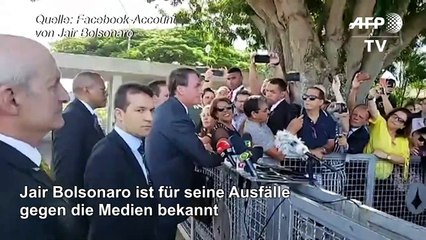 Bolsonaro will keine Interviews mehr geben