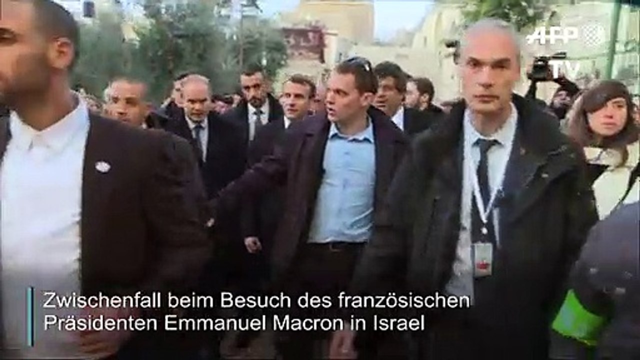 Wortgefecht zwischen Macron und der israelischen Polizei
