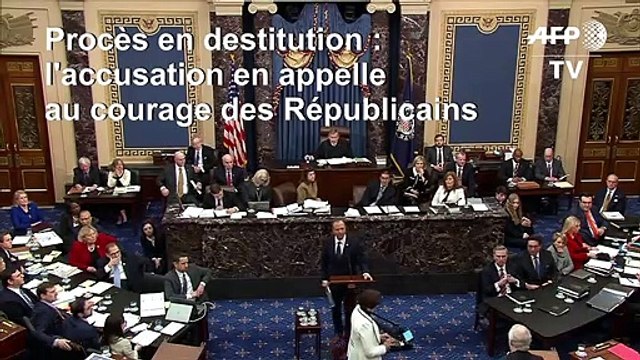 Destitution Trump: l'accusation en appelle au courage des sénateurs républicains