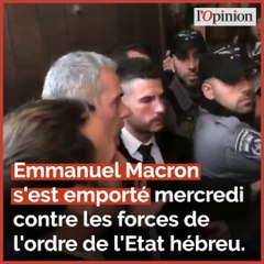 L’opposition raille le coup de sang de Macron en Israël