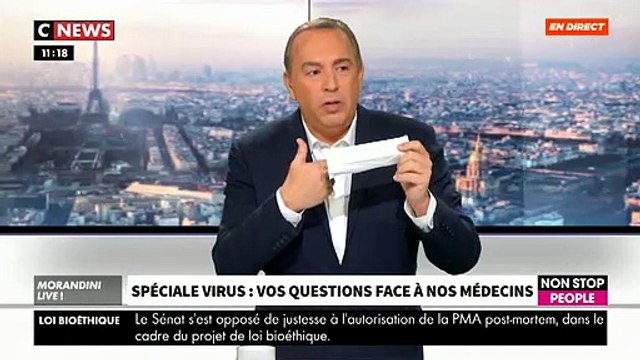 Virus en Chine: Un médecin explique en direct dans Morandini Live comment choisir un masque si on risque de se retrouver au contact d'une personne infectée - VIDEO