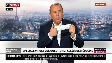 Virus en Chine: Un médecin explique en direct dans "Morandini Live" comment choisir un masque si on risque de se retrouver au contact d'une personne infectée - VIDEO