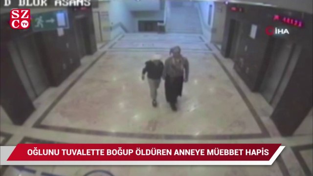 Oğlunu tuvalette boğup öldüren anneye müebbet hapis