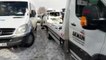 Bolu yoğun kar yağışı yaşanan gerede-karabük karayolu, zincirleme kaza sonrası kapandı