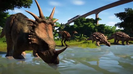 Jurassic World Evolution _ Gameplay Trailer _ PS4 ( 720 X 720 )