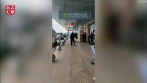 Çin'de panik! Hasta adam havalimanı çıkışında yakalandı