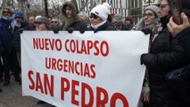 Concentración por colapso de Urgencias en Logroño