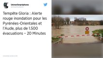 Tempête Gloria. La vigilance rouge inondations maintenue dans l’Aude, 2 000 personnes évacuées