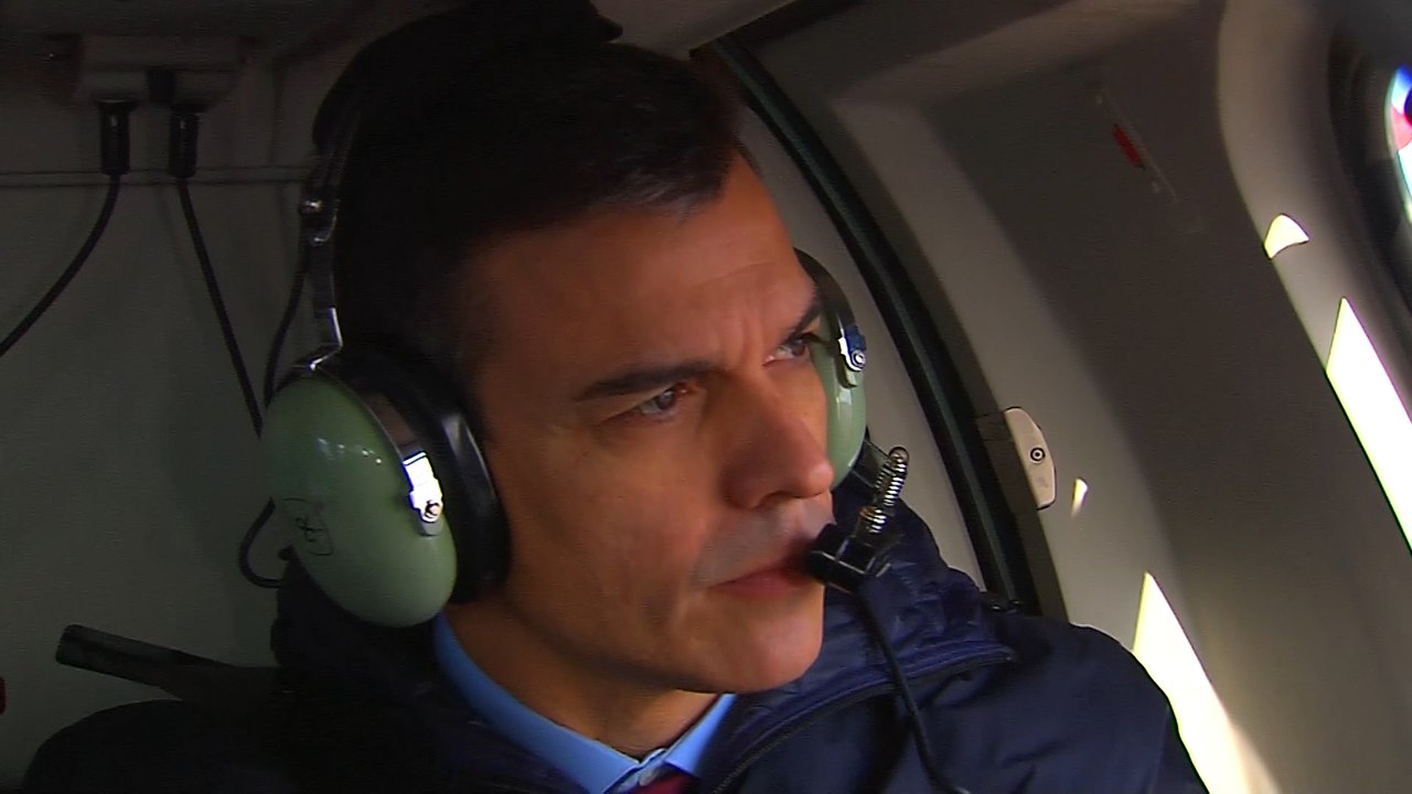 Sánchez visita en Cataluña las zonas más afectadas por la borrasca