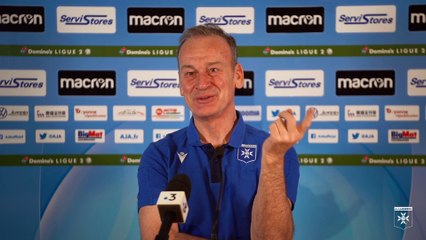 Conférence de presse de Jean-Marc Furlan avant AJA-FC Sochaux