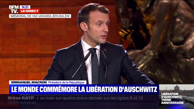Emmanuel Macron: L'Holocauste ne saurait être une histoire que nous pourrions manipuler ou utiliser ou revisiter