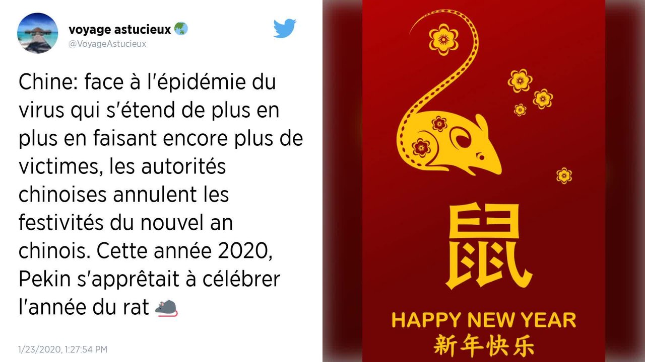 Virus en Chine. Pékin annule les festivités du Nouvel an chinois et ferme la Cité interdite