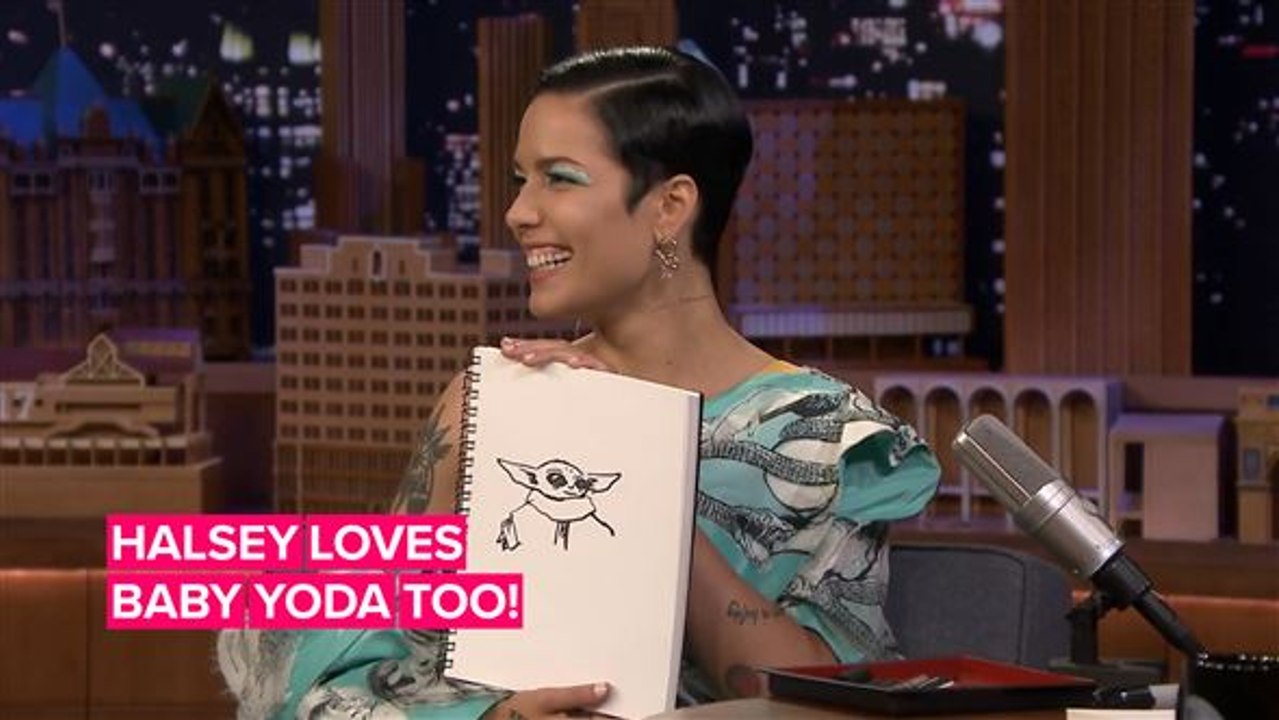 Halsey drawing Baby Yoda will melt your heart