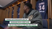 Giannis gets the VIP tour at PSG