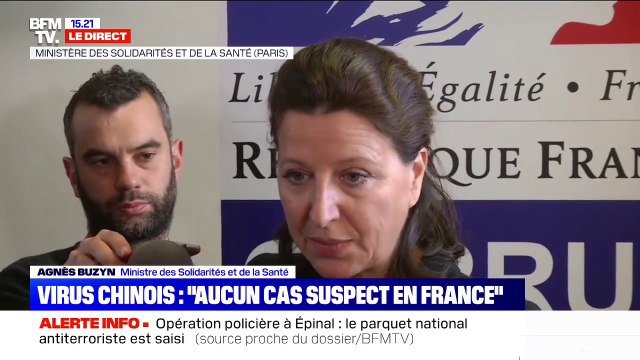 Coronavirus chinois: Aucun cas douteux en France affirme Agnès Buzyn, ministre de la Santé