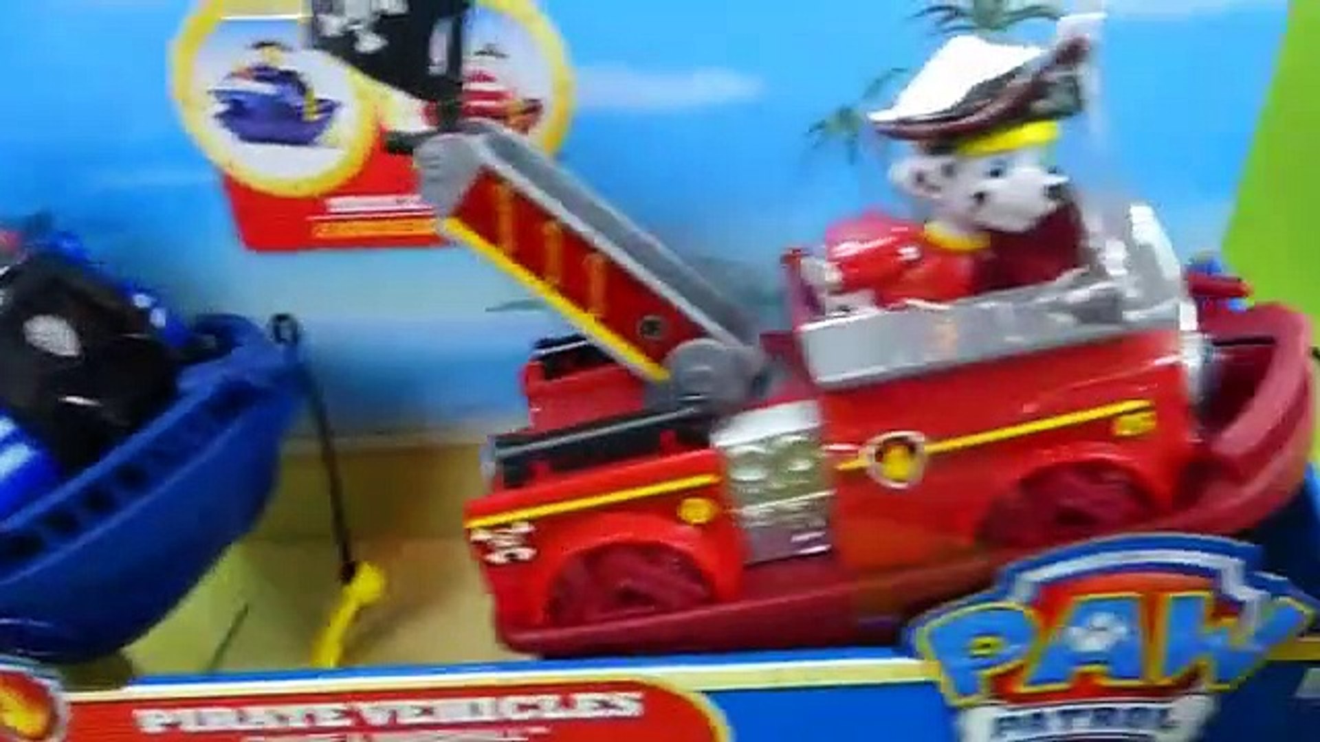 paw patrol pirate vehicles chase & marshall
