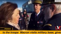 Macron visits military base, gives NY speech to the troops -- FRANCE