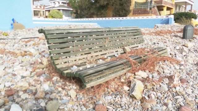 Paseos marítimos de Almenara y Moncofa, arrasados por el temporal