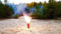 Explosive experiment uses 2,000 sparklers to toast a single marshmallow