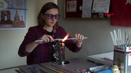 Edirne ısıyla camı dans ettirip, stres atıyorlar