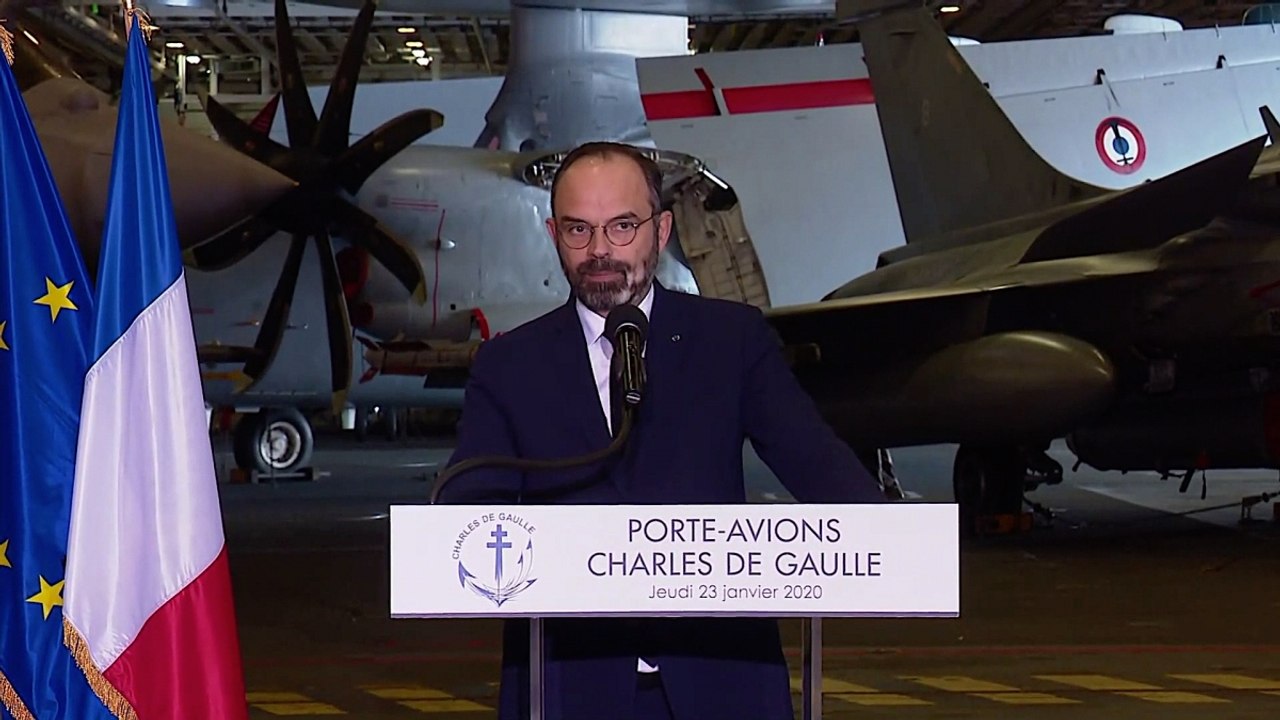 Discours du Premier ministre aux marins du porte-avions Charles de Gaulle