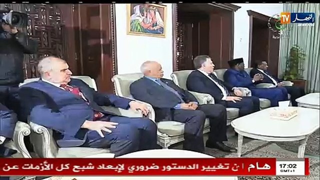 رئيس الجمهورية يستقبل وزراء خارجية دول الجوار الليبي