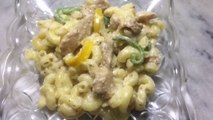 Chicken White Sauce Pasta ( without cheese) -Pasta in White Sauce