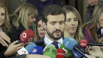 Casado: "Pedro Sánchez tiene que suspender la reunión con Torra"