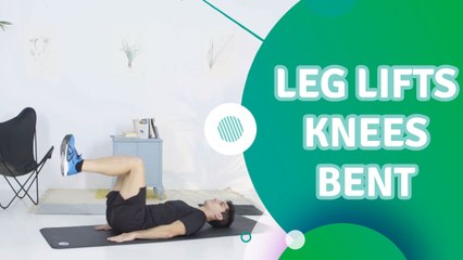 Leg lifts, knees bent - Fit People