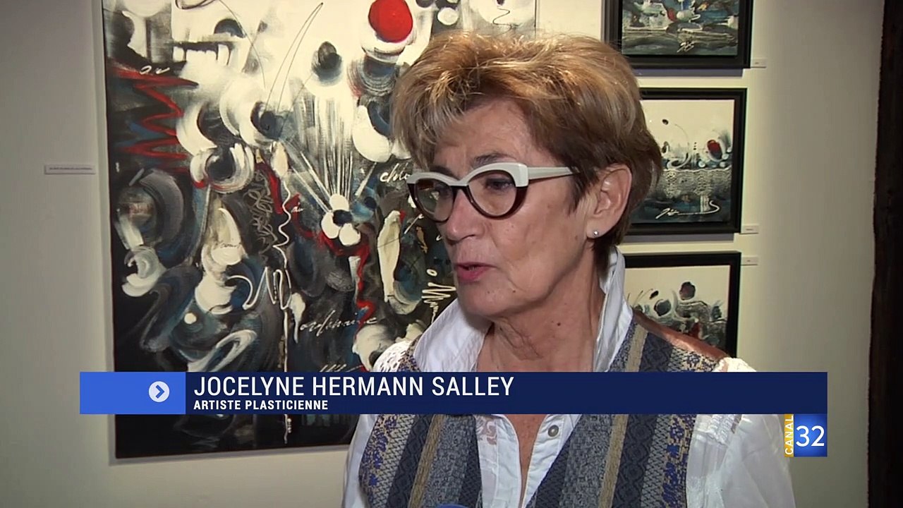 Jocelyne Hermann Salley - exposition à la Maison du Boulanger -Troyes (reportage Canal32)