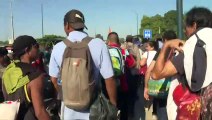 Centenas de migrantes chegam ao México