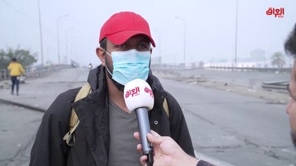 أحد المتظاهرين في محمد القاسم: إذا لم تستجب الحكومة لمهلة الناصرية فسيكون التصعيد أكثر شدة