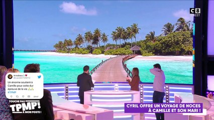 Cyril Hanouna offre des regalades à Camille qui s'est mariée !