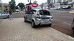 Carros se envolvem em grave colisão na Rua Antonina, no Centro