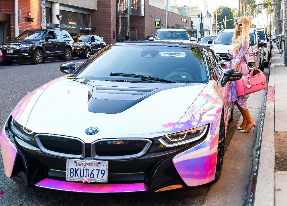 Paris Hilton Has a Holographic BMW, Because Of Course She Does