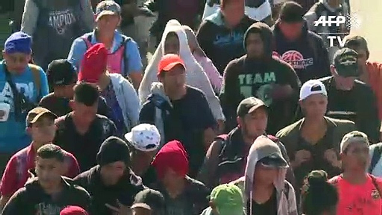 Central American migrants walk to the US in search of a better future