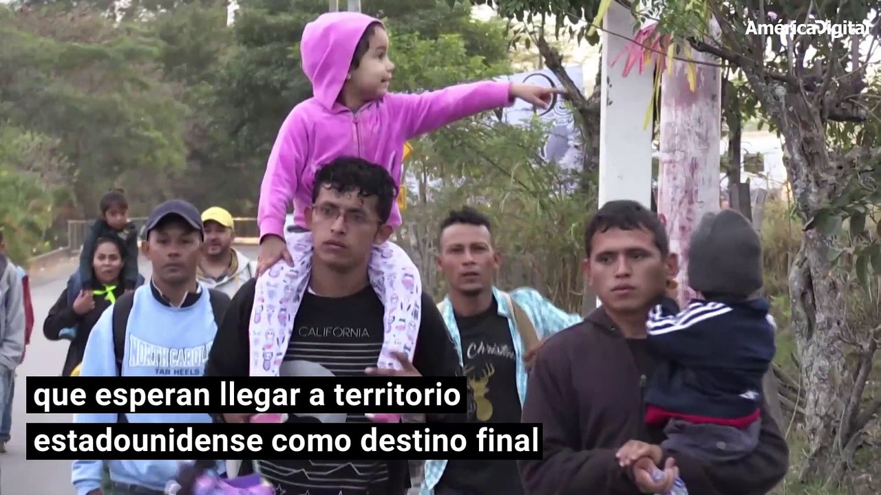 Caravanas de migrantes centroamericanos rumbo a Estados Unidos