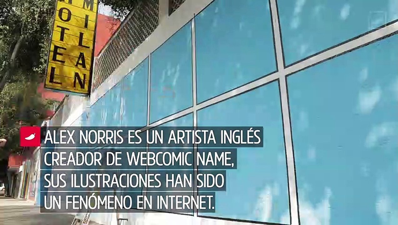 El mural de Alex Norris para Internet Walls de Samsung