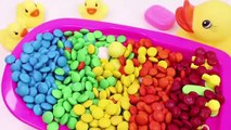 Learn Colors MandMs Chocolate Triple Baby Doll Bath Time and Ice Cream Cones Surprise Toys