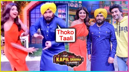 Download Video: Kapil Sharma As Navjot Singh Sidhu, FUNNY Dance With Shilpa Shetty | The Kapil Sharma Show