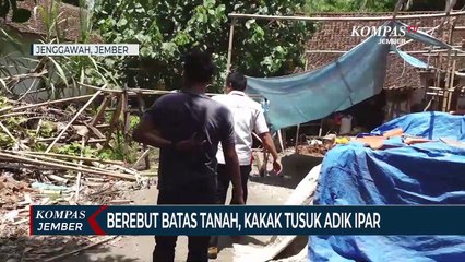 Berebut Batas Tanah, Kakak Tusuk Adik Ipar