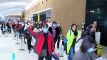 İstanbul Havalimanın'da Çin'den gelen yolculara tarama yapıldı